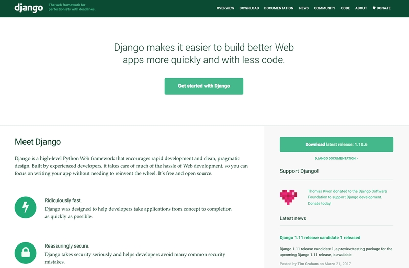Django Project, il framework per sviluppatori che permette di realizzare software e applicazioni