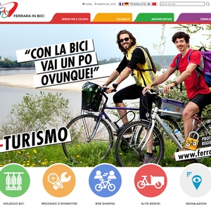 Ferrara in bici riparte con la nuova grafica
