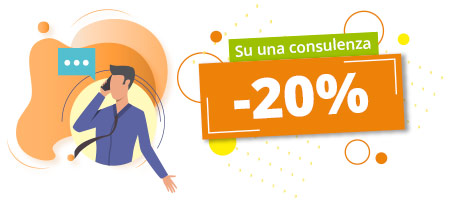 Sconto del 20% sulla prima consulenza