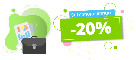 Sconto del 20% sulla realizzazione del sito web