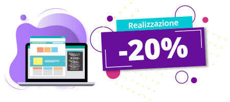 Sconto del 20% sulla realizzazione del sito web