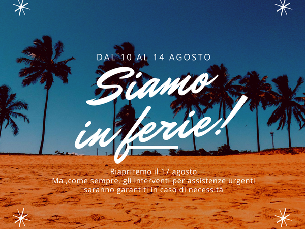 Finalmente in vacanza!